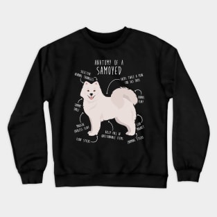 Samoyed Dog Anatomy Crewneck Sweatshirt
